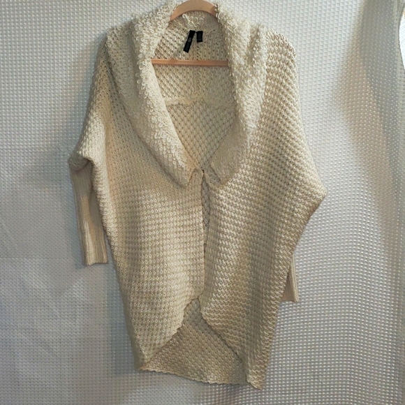 4/20 Labworks Women’s Open Front Knitted Cardigan Sweater Shall Collar Small - Picture 1 of 8
